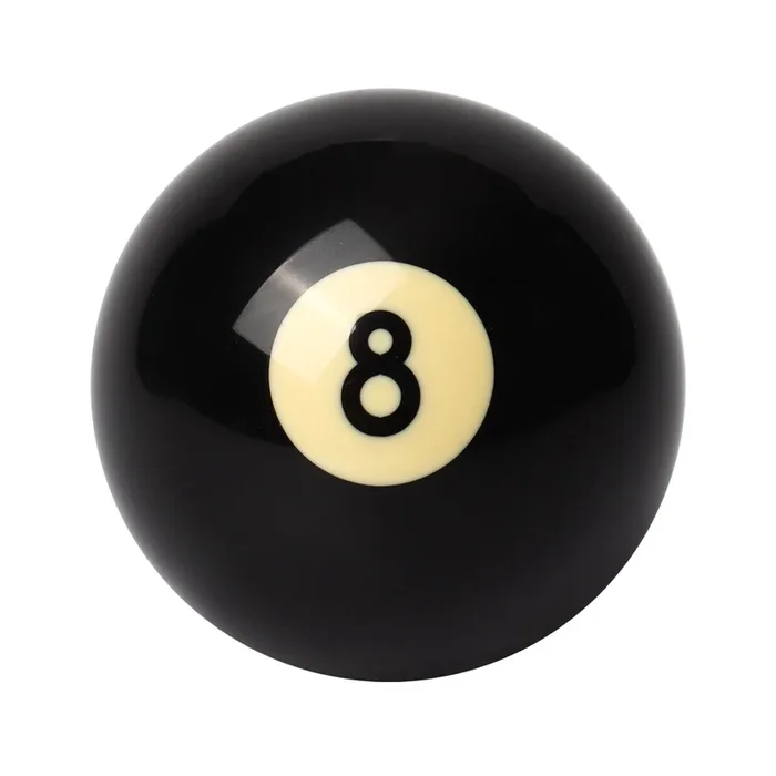 1-Piece 2 1/4″ Replacement #8 Billiard Pool Cue Ball – Black