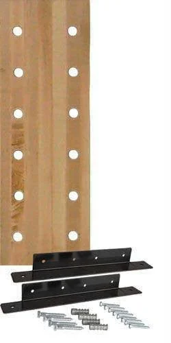 12-Hole Maple Pegboard | Mounting Bracket Included | Made in the USA