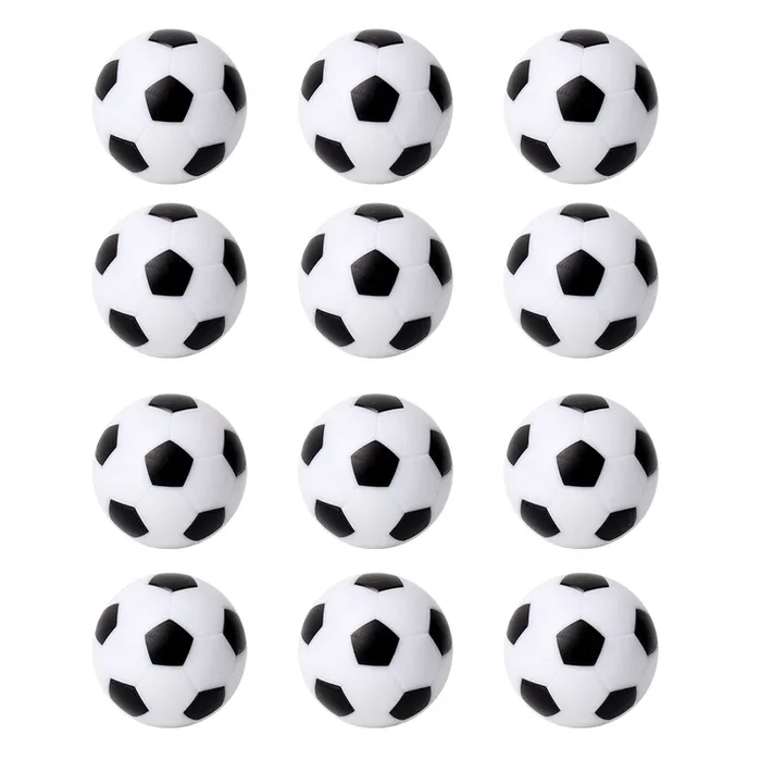 12-Pack Tabletop Foosball, Replacement Soccer Football Balls – White