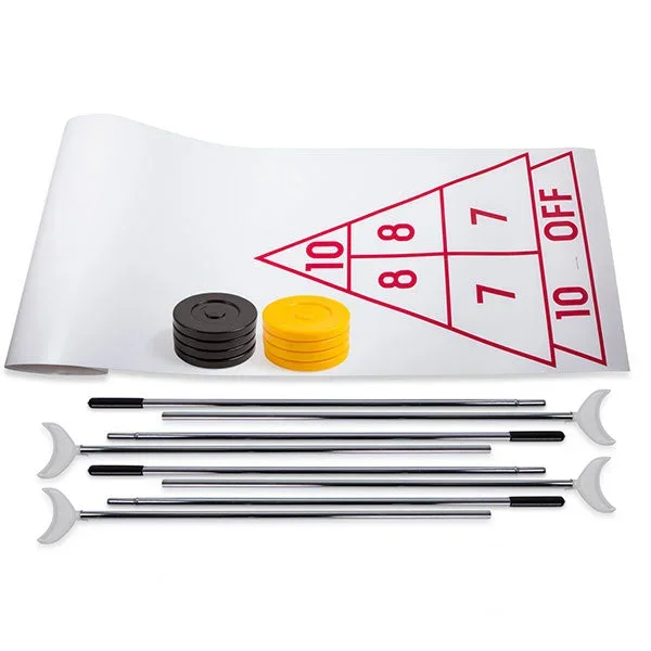 15′ Shuffleboard with Cues & Discs
