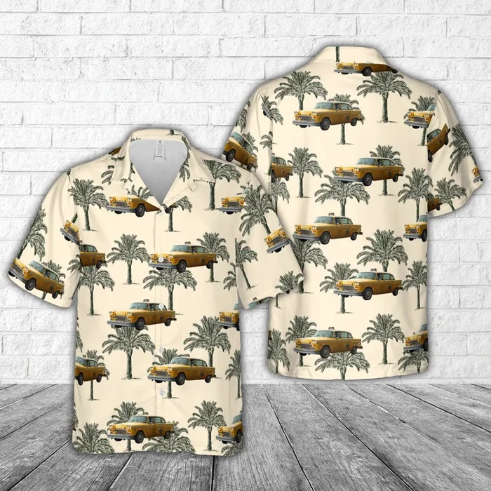 1975 Checker A11 Taxi Hawaiian Shirt – Fanshubus.com