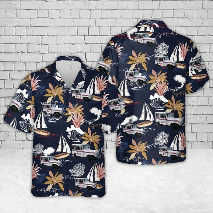 1982 DJ-5L U.S Mail Postal Jp Hawaiian Shirt – Fanshubus.com