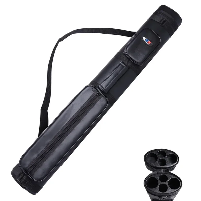 2×2 Hard Oval Billiard Pool Cue Stick Carrying Case (5 Colors)