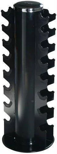 2-Sided Vertical Dumbbell Rack | Rubber Hex & Chrome Dumbbells