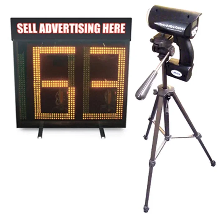 24″ Wireless LED Display Baseball Radar Gun Package