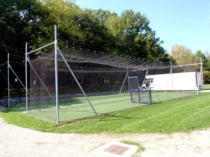 55 ft Long Batting Cage Frame – Collegiate Model – 3.5″