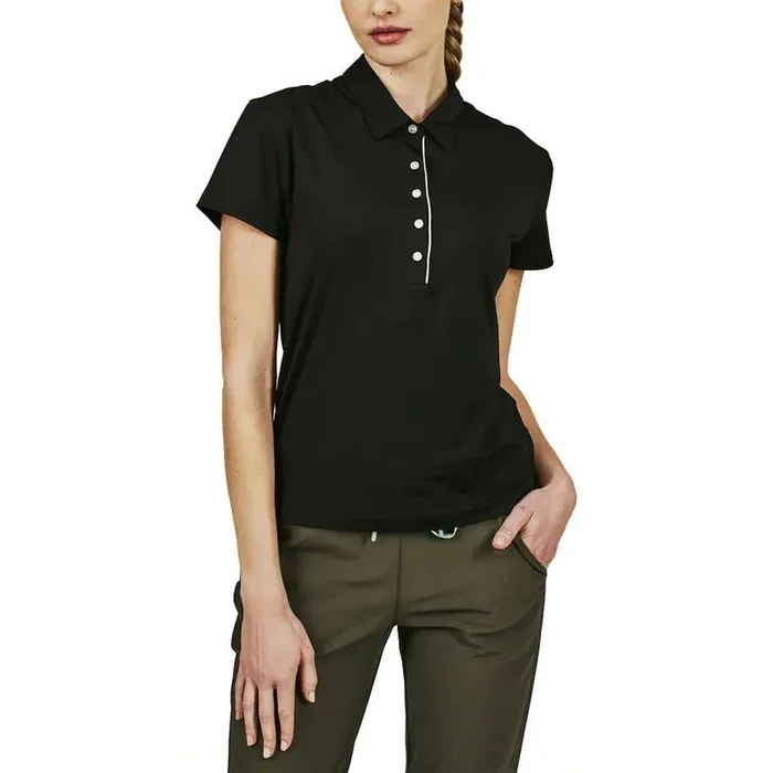 7Diamonds Sade Golf Polo Black – 23 Women