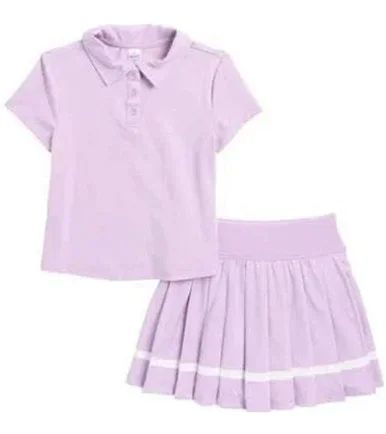 90 Degree by Reflex Girls Golf Outfit Lavender
