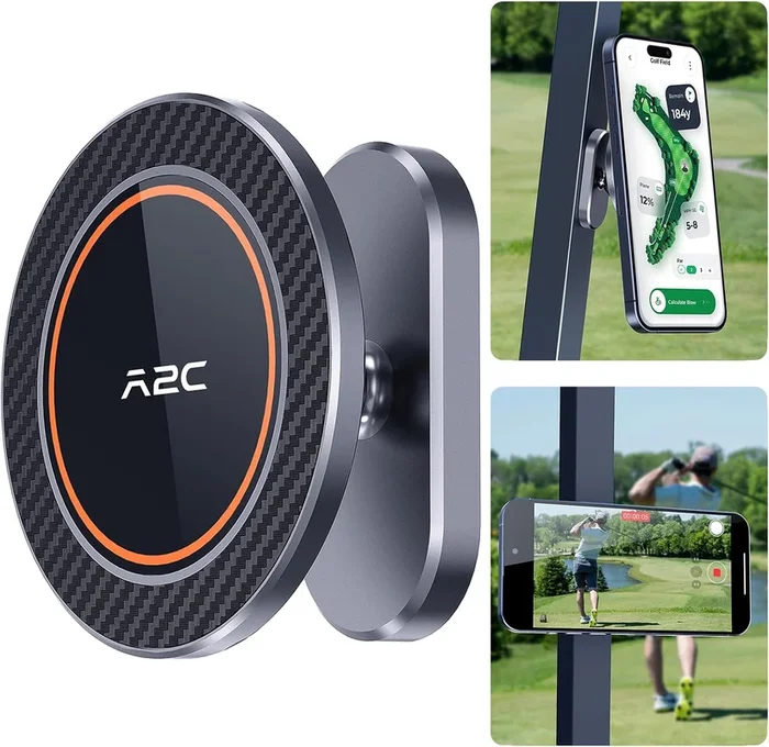A2C Alloy Magnetic Golf Cart Phone Holder for MagSafe iPhone