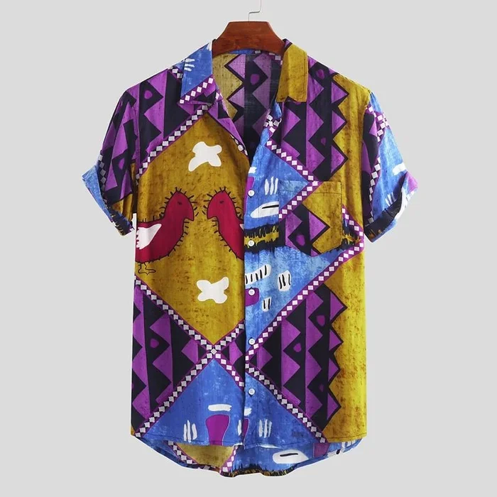 AbstractPurple Unique Design Unisex Hawaiian Shirt- For men and women – Fanshubus – Fanshubus.com