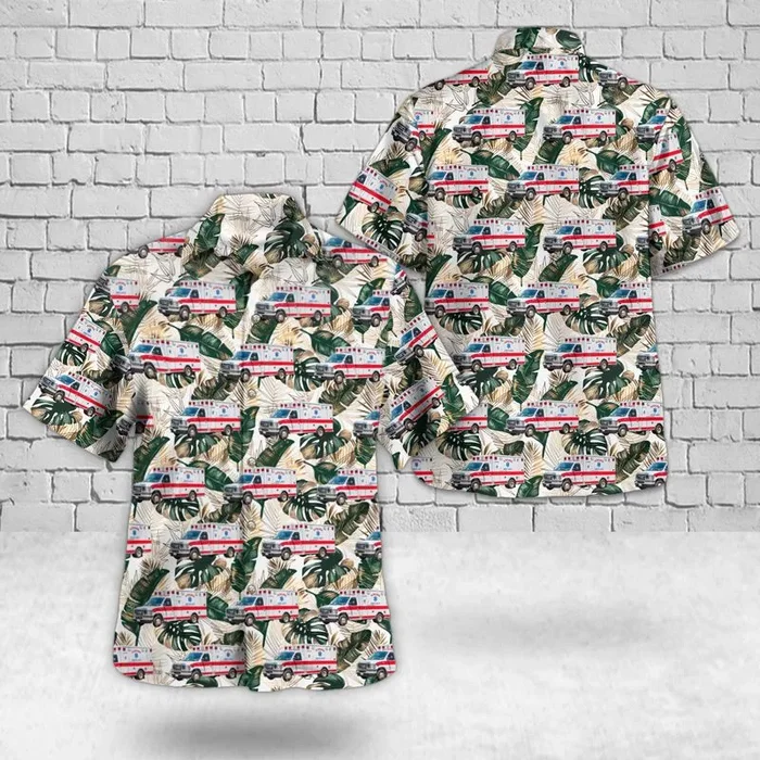 Adams, Massachusetts, Adams Ambulance Service, Inc. Hawaiian Shirt – Fanshubus.com