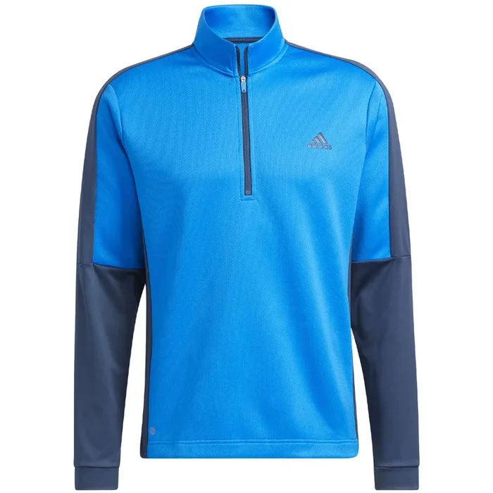 adidas Colour Block 1/4 Zip Pullover – Blue Rush/Crew Navy