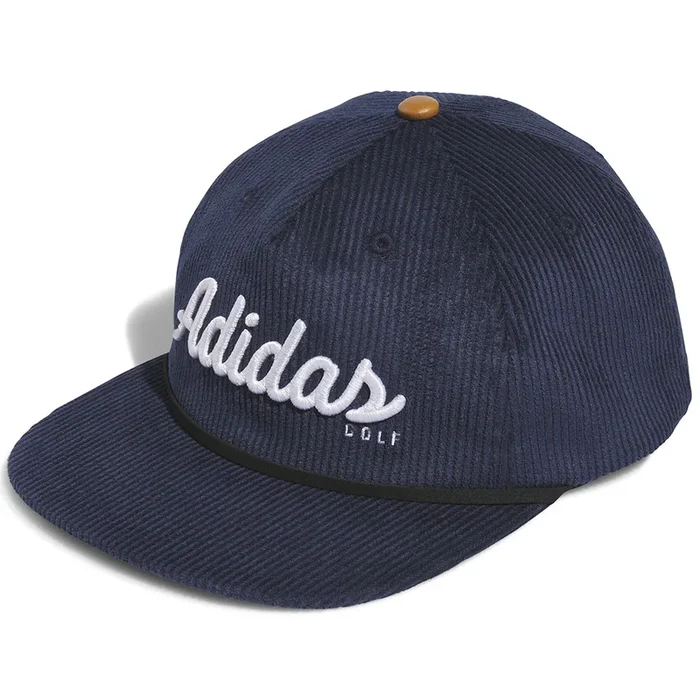 adidas Corduroy Leather 5-Panel Rope Cap – Collegiate Navy
