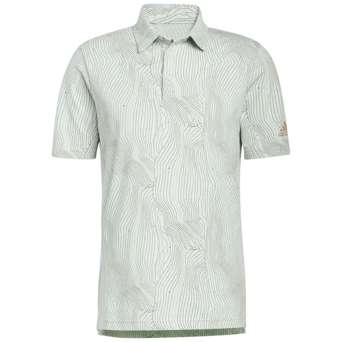 adidas Course Map Polo Shirt – Linen Green Mel/Shadow Green/Hemp