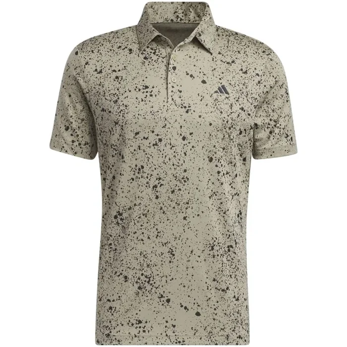 adidas Jacquard Polo Shirt – Hemp/Black/Olive Strata