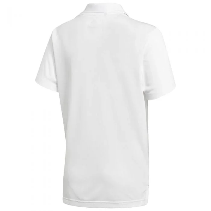 adidas Junior Solid Tournament Polo Shirt – White