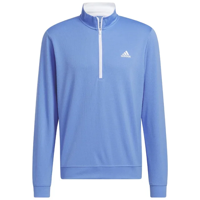 adidas Lightweight 1/4 Zip Pullover – Blue Fusion
