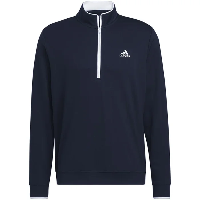 adidas Lightweight 1/4 Zip Pullover – Collegiate Navy/White