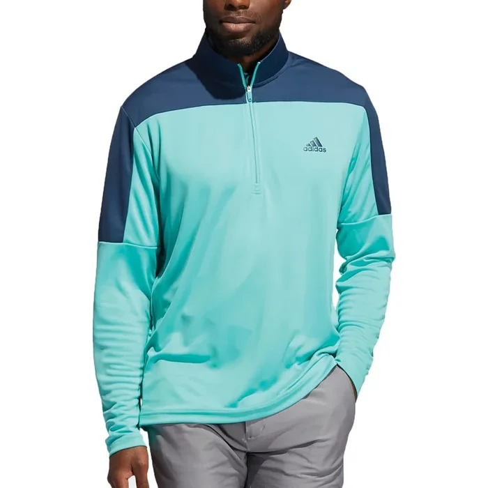 adidas Lightweight Quarter-Zip Sweatshirt – Acid Mint