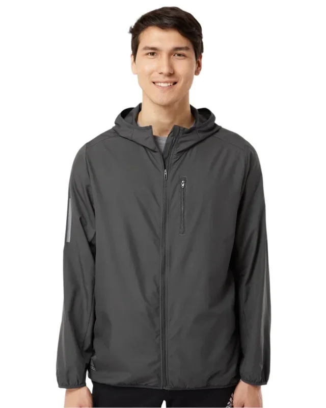 Adidas Men’s Hooded Full-Zip Windbreaker