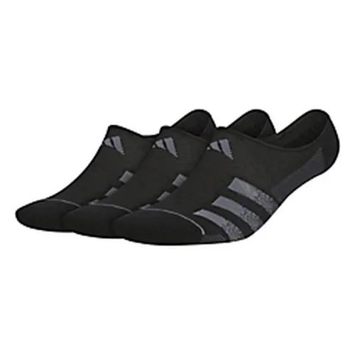 adidas Men’s Superlite Stripe 3 3-Pack Super No Show Socks