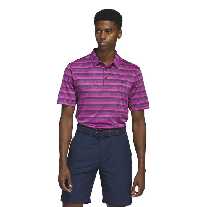 adidas Men’s Two Color Stripe Polo