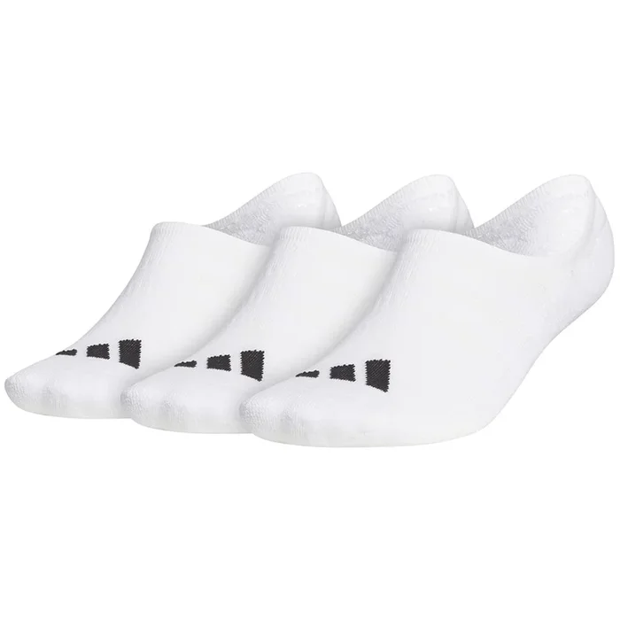 adidas No Show Socks (3 Pack) – White