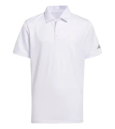 Adidas Performance Boys Golf Polo White