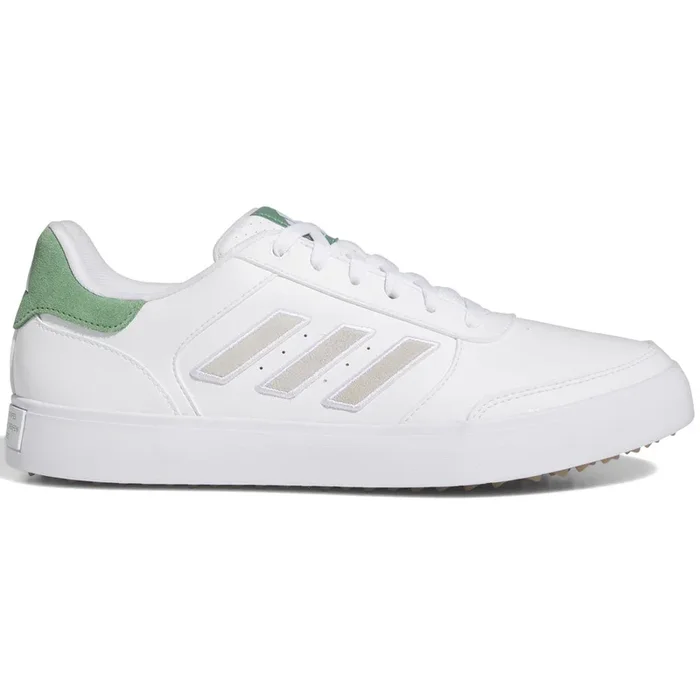 adidas Retrocross 24 Spikeless Waterproof Shoes – Ftwr White/Ftwr White/Preloved Green