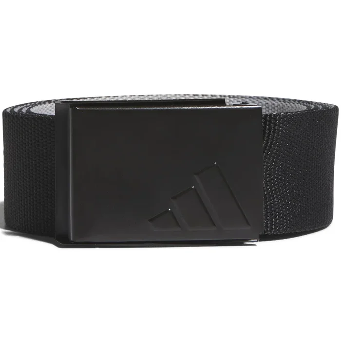 adidas Reverse Web Belt – Black/Grey Two