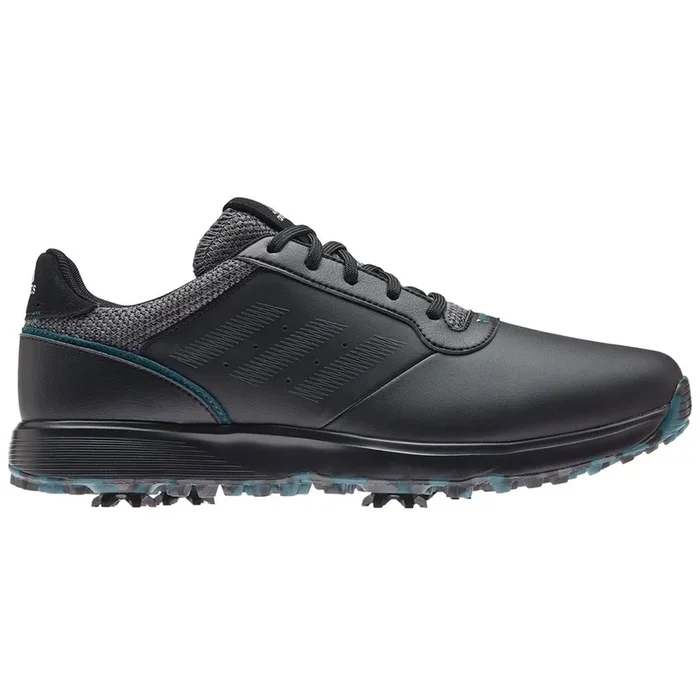 adidas S2G Spiked Leather Waterproof Shoes – Black/Grey/Teal
