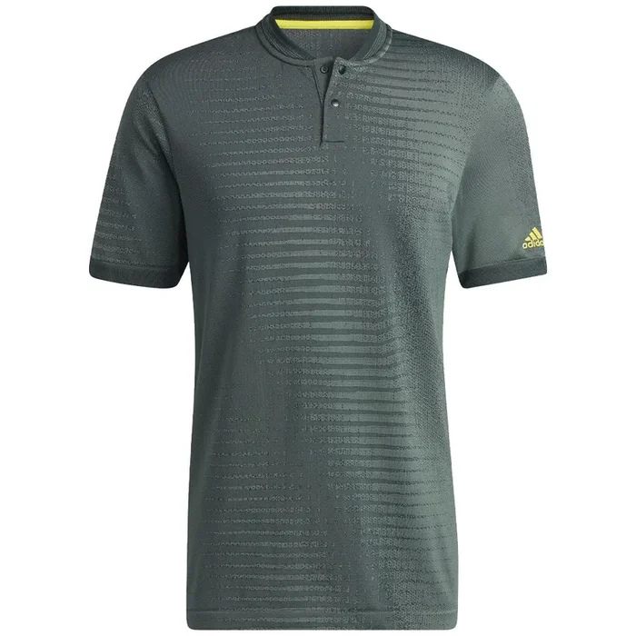 adidas Statement Seamless Polo Shirt – Shadow Green/Traditional Green