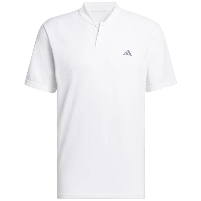 adidas Ultimate 365 Tour Primeknit Striped Polo Shirt – White