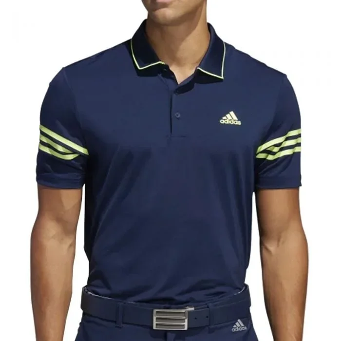 adidas Ultimate365 Blocked Polo Shirt – Collegiate Navy/Solar Yellow