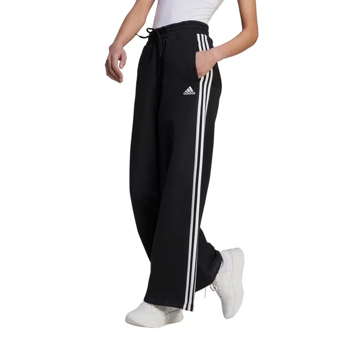 adidas Women’s Essentials 3-Stripes French Terry Wide Joggers