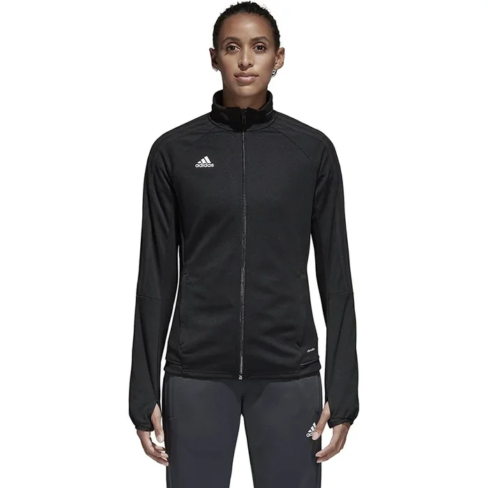 Adidas Women’s Tiro 17 Training Jacket – Black/White – Large