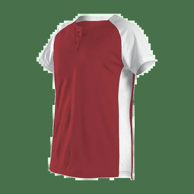 Alleson Women’s Two Button Fastpitch Softball Jersey