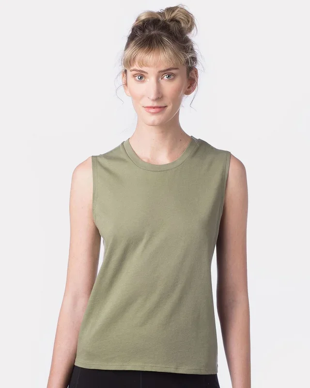 Alternative Women’s Cotton Jersey Go-To Crop Muscle Tank