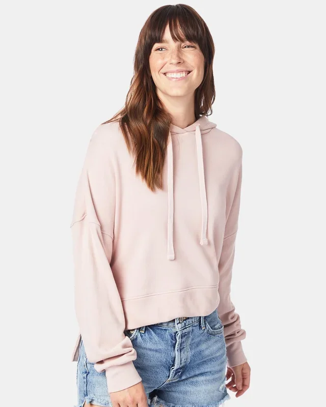 Alternative Women’s Eco-Washed Terry Hooded Sweatshirt