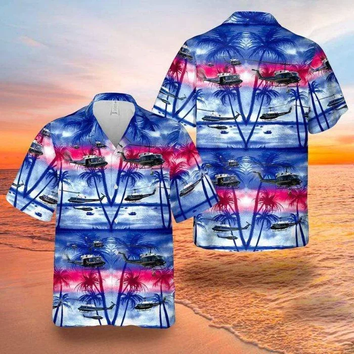 Amazing Helicopter UH-1N 1st Hawaiian Shirts OR Shorts- For men and women – Fanshubus – Fanshubus.com