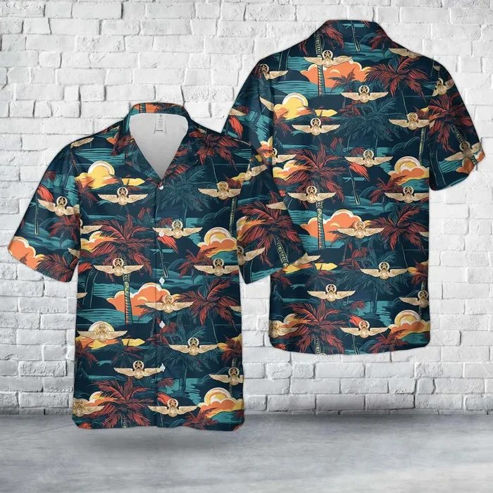 American Airlines Chief Pilot’s badge Hawaiian Shirt – Fanshubus.com