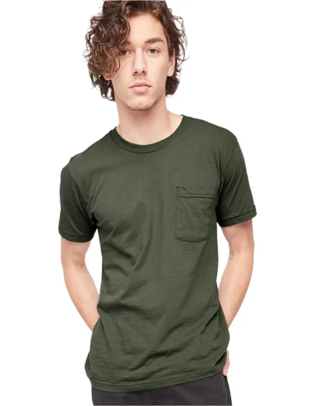 American Apparel Men’s Fine Jersey Pocket Tee