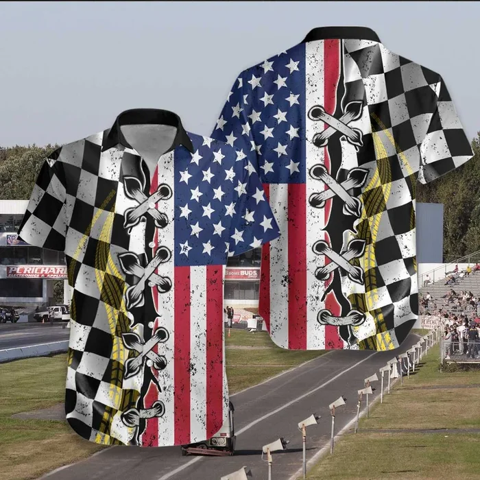 American Flag Dirt Hawaiian Shirt | For Men & Women | Adult |- For men and women – Fanshubus – Fanshubus.com