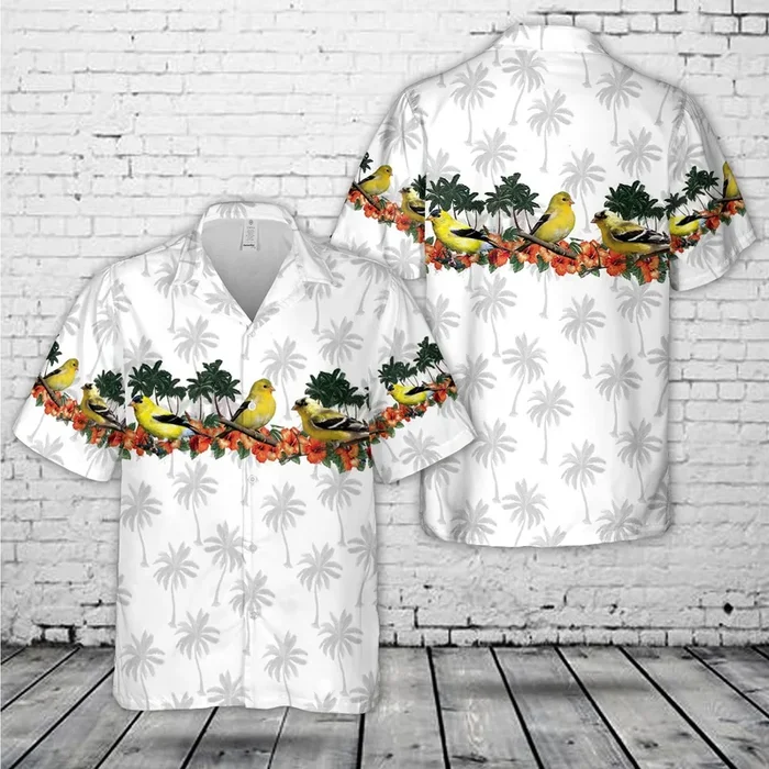 American Goldfinch Bird Hawaiian Shirt – Fanshubus.com