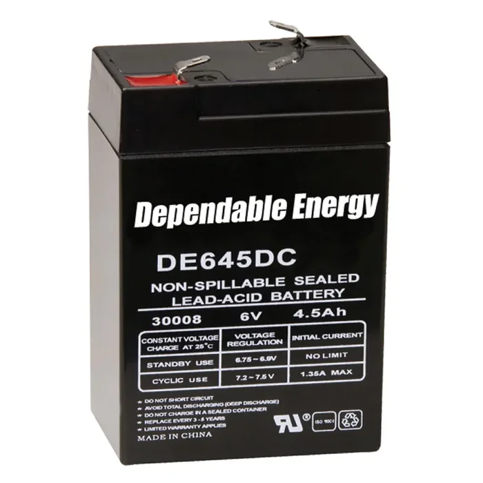 American Hunter DE645DC 6V 4.5 HR Rechargeable Battery
