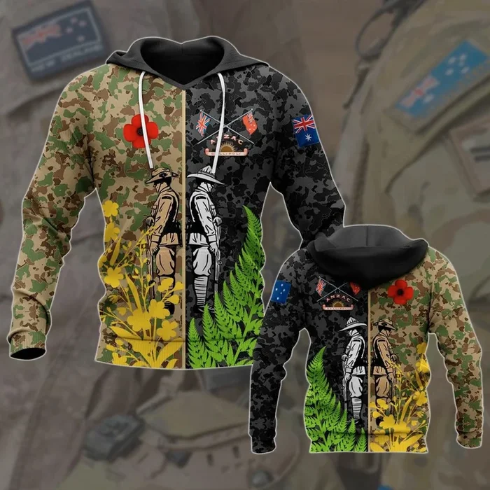 ANZAC Soldiers Camo Unisex Adult Hoodies – Fanshubus.com