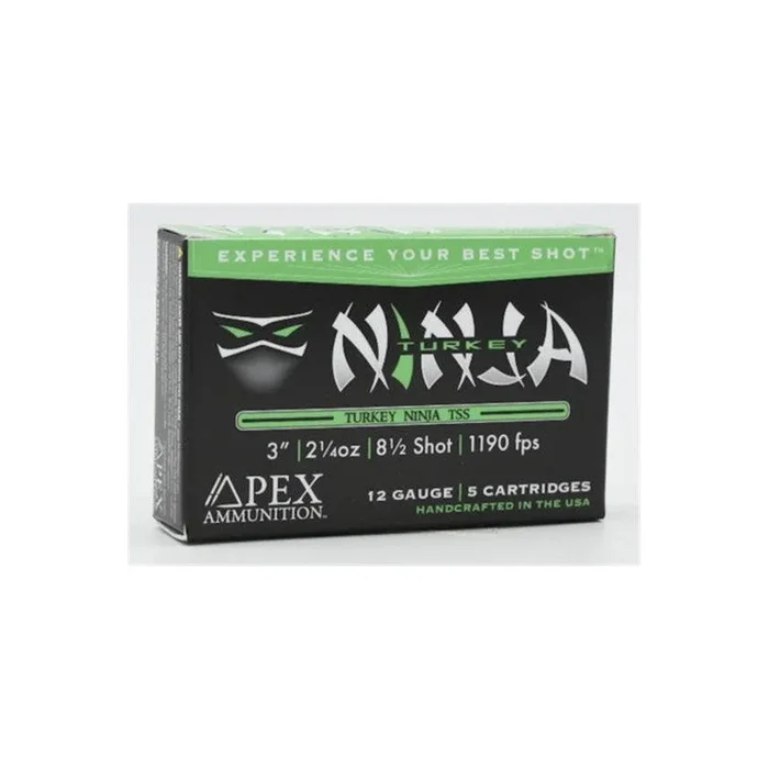 Apex Ammunition Ninja Turkey TSS 12 Gauge 3″ 2 1/4oz 8.5 Shot