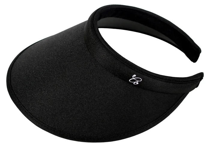 April by Glove It Black Wide Brim Slide On Visor