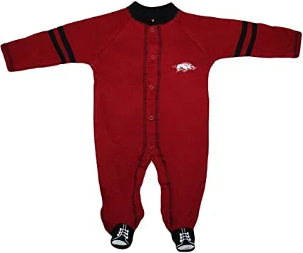 Arkansas Razorbacks Sports Shoe Footed Romper
