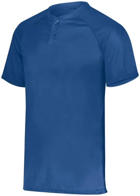 Augusta Attain Wicking Two-Button Baseball Jersey 1 of 2